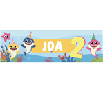 Banner de papel Baby Shark Pers.